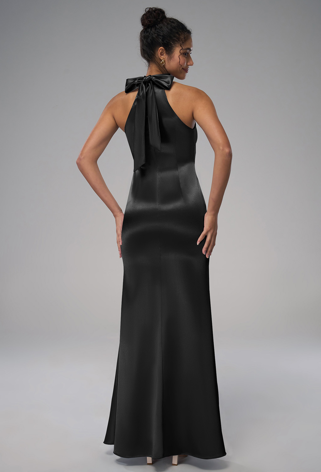 AW Elliot Black Metallic  Black Tie Wedding Guest Dresses